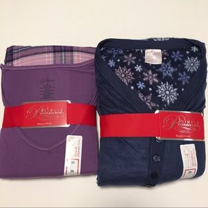 NWOT Two 3XL 2-piece pajama sets